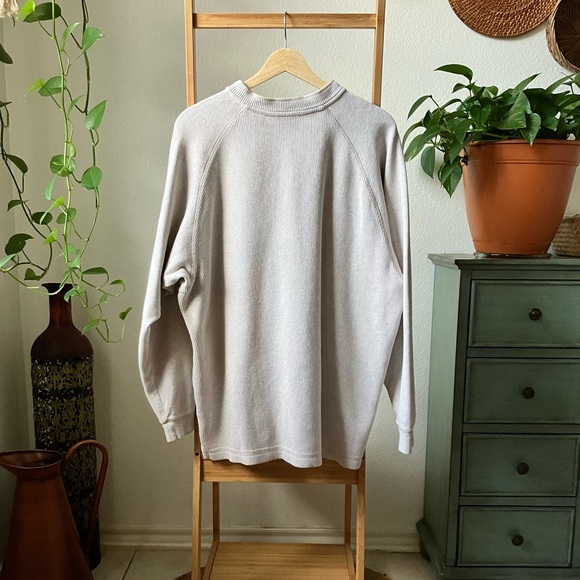 EDDIE BAUER Crewneck Button Pullover Sweatshirt Size XL - Picture 2 of 6